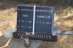 GELDENHUYS Dick 1921-1991 & Lammetjie 1923-