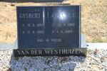 WESTHUIZEN Gysbert, van der 1897-1985 & Anna M.E. 1900-1989