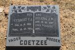 COETZEE Gysbert T.J. 1901-1972 & Helena J.W. VISSER 1897-