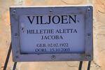 VILJOEN Hilletjie Aletta Jacoba 1922-2005