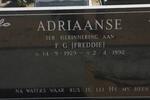 ADRIAANSE F.G. 1929-1992