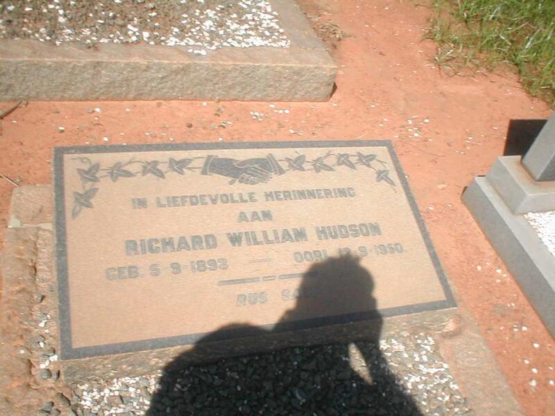 HUDSON Richard William 1893-1950