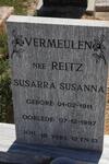 VERMEULEN Susarra Susanna nee REITZ 1911-1997