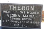 THERON Gesina Maria nee BOTHA 1905-1989