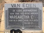 EDEN Margaretha C., van 1883-1973