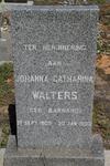 WALTERS Johanna Catharina nee BARNARD 1905-1993