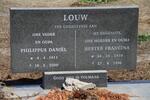 LOUW Philippus Daniël 1911-2000 & Hester Francina 1910-1996