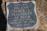 BEER Helena Alberta Elizabeth, de 1878-1962