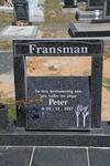 FRANSMAN Peter 1937-