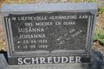SCHREUDER Susanna Johanna 1926-1989