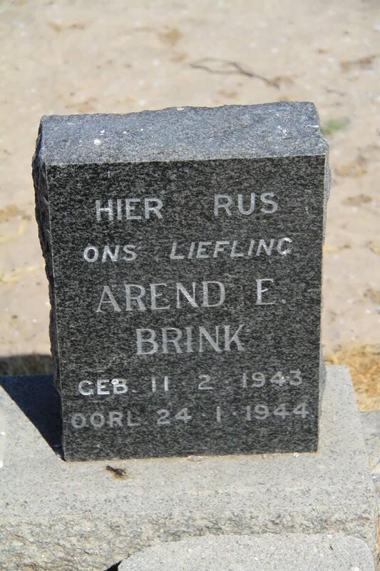 BRINK Arend E. 1943-1944