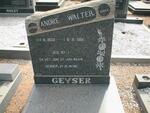 GEYSER Andre Walter 1932-1981