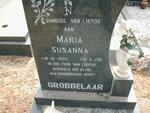 GROBBELAAR Maria Susanna 1933-1981