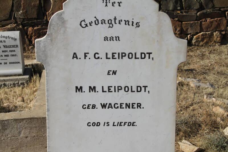 LEIPOLDT A.F.G. & M.M. WAGENER