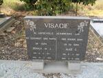VISAGIE Schalk W.J. 1913-1976 & Alice G. 1910-2000