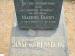 RENSBURG Machiel Daniel, Janse van 1951-1981