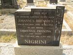 NIGRINI Johannes Bernardus 1887-1954 & Christina Francina SWART 1884-1960