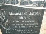 MEYER  Magdalena Jacoba 1892-1981
