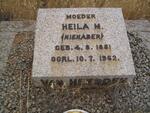 HEERDEN Heila M., van nee NIENABER 1881-1962