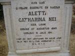 NEL Aletta Catharina nee LOUW 1889-1948
