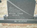 MC ALPINE Willem Johan George 1900-1985