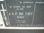 TOIT J.A.P., du 1926-1983