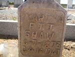 SHAW Martha F.J.J. 1873-1947