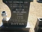 BOTHA Aletta Wilhelmina 1945-1988