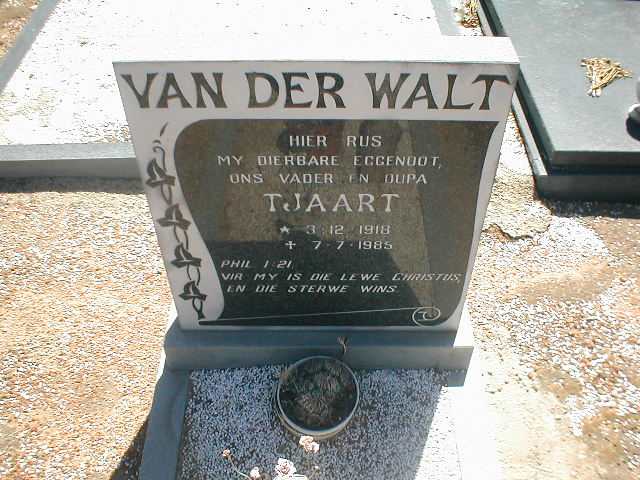 WALT Tjaart, van der 1918-1985