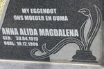 STEYN Pieter Schalk 1916-1986 & Anna Alida Magdalena 1919-1999 