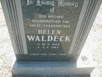 WALDECK Helen 1908-1987