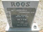 ROOS Bettie 1892 - 1988