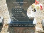 RENSBURG Deon, Jansen van 1960-2001