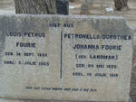 FOURIE Louis Petrus 1852-1945 & Petronella Dorothea Johanna LANDMAN 1858-1919