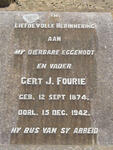 FOURIE Gert J. 1874-1942