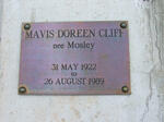 CLIFF Mavis Doreen nee MOSLEY 1922-1989