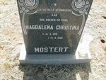MOSTERT Magdalena Christina 1910-1989