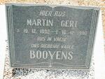 BOOYENS Martin Gert 1932-1990