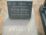 PRINGLE Hester Sophia 1917-1981