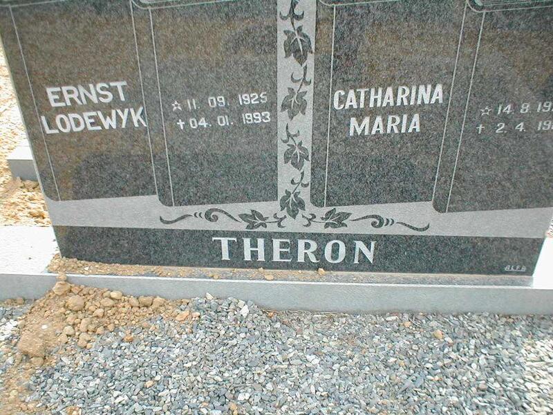 THERON  Ernest Lodewyk 1925-1993 & Cathrina Maria 19??-19??