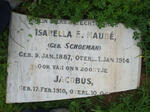 NAUDE Jacobus 1910-1910 :: NAUDE Isabella E. nee SCHOEMAN 1887-1914