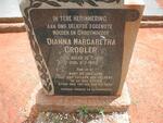 GROBLER Diana Margaretha nee ADLAM 1910-1955