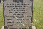 KOTZÉ Martha Sophie nee DE BEER 1876-1946
