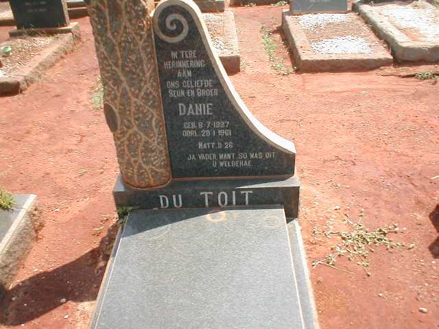 TOIT Danie, du 1937-1961