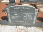JORDAAN Jan Christoffel 1904-1991 & Anna Susanna 1913-1992