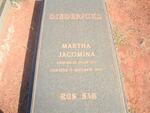 DIEDERICKS Martha Jacomina 1912-1989