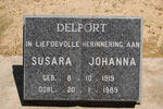 DELPORT Susara Johanna 1919-1989