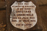 GROENEWALD Christiaan A. 1853-1922