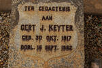 KEYTER Gert J. 1917-1952