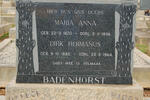 BADENHORST Dirk Hermanus 1880-1964 & Maria Anna 1870-1956
